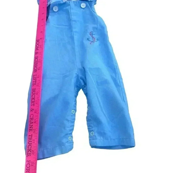 Vintage By Thomas Sailor Romper Longall Anchor Embroidery 12 M Outfit or Costume - Picture 5 of 6